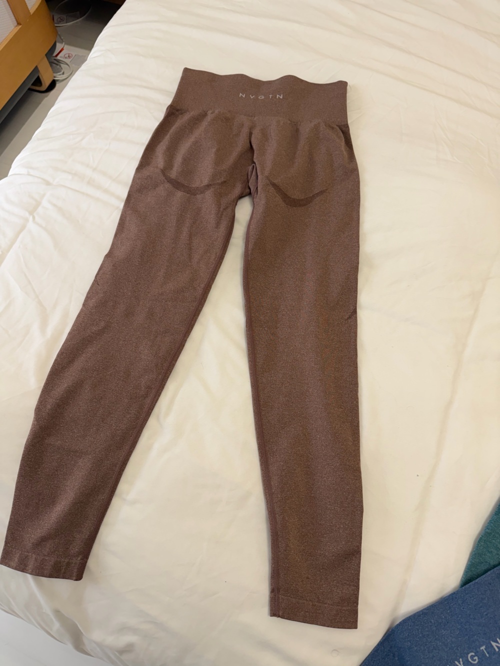 NVGTN Chocolate Brown High-Waist Seamless Leggings